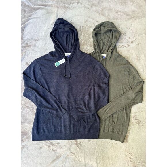 Artefact Other - Lot of 2 Artefact Brosnan Men’s Navy Green Merino Pullover Hoodie Size 2XL NWT